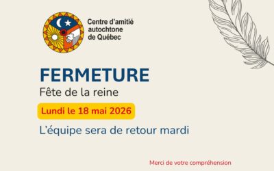 Fermeture 18 mai 2026